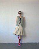 Beige Causal Waistcoat #250231
